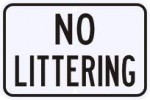 No Littering